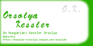 orsolya kessler business card